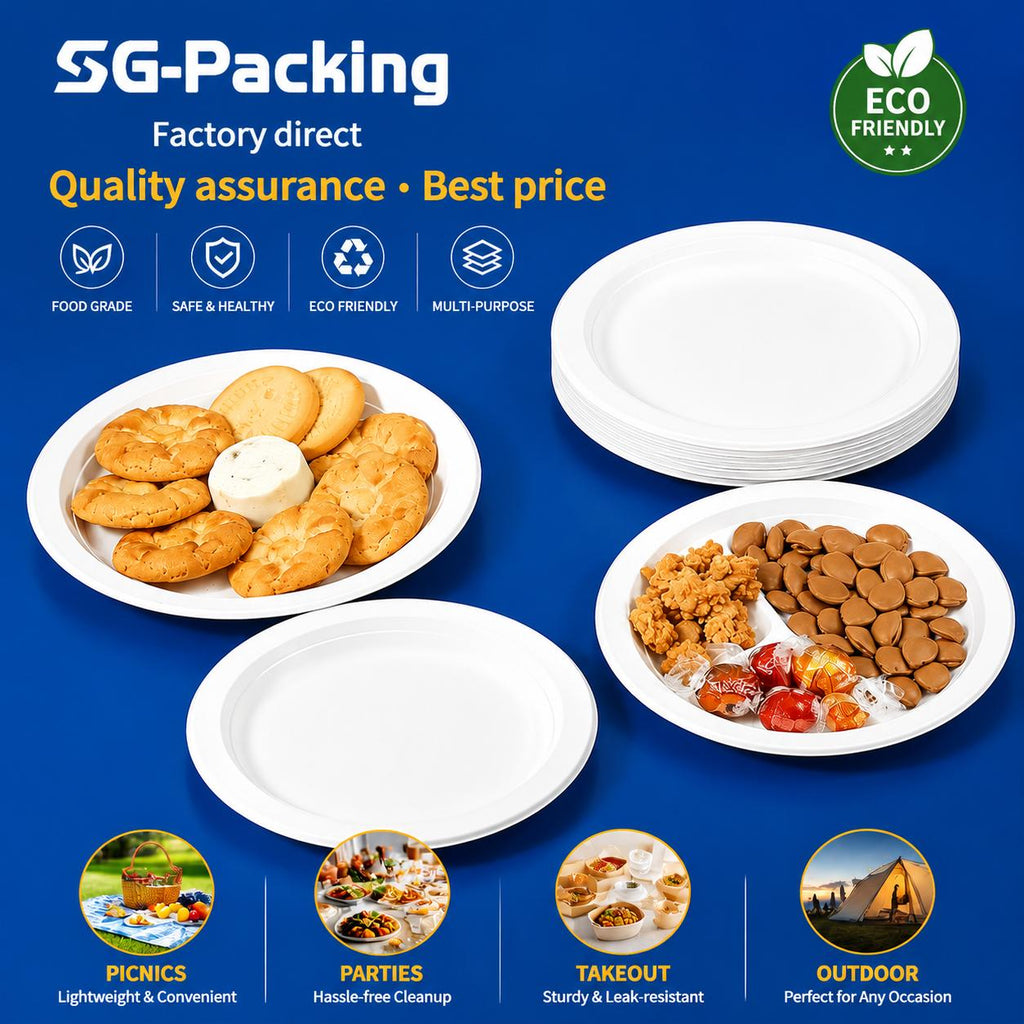 [SG-Packing] Disposable Cutlery & Tableware Set | Plates Cups Bowls Spoons Forks Chopsticks Straw Stirrer | Party Picnic Catering Supplies