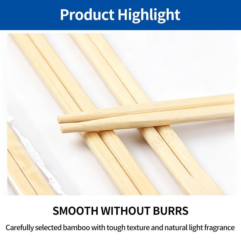 [SG-Packing]  50 Pairs Individually Wrapped Disposable Bamboo Chopsticks Natural Eco-Friendly Panda Packed Wooden Chopsticks for Restaurant Takeaway Party