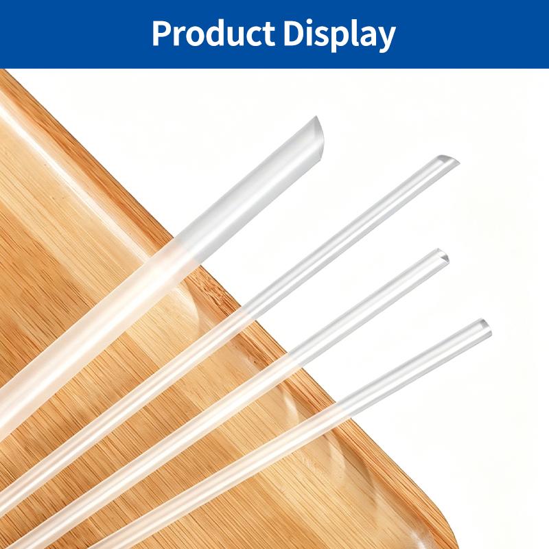 [SG-Packing]  HC06 Individually Wrapped Clear Plastic Straws Disposable Straight Transparent Straws for Bubble Tea Milk Tea Coffee Cold Drinks