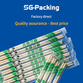[SG-Packing]  50 Pairs Individually Wrapped Disposable Bamboo Chopsticks Natural Eco-Friendly Panda Packed Wooden Chopsticks for Restaurant Takeaway Party