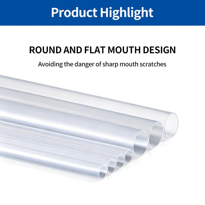 [SG-Packing]  HC06 Individually Wrapped Clear Plastic Straws Disposable Straight Transparent Straws for Bubble Tea Milk Tea Coffee Cold Drinks