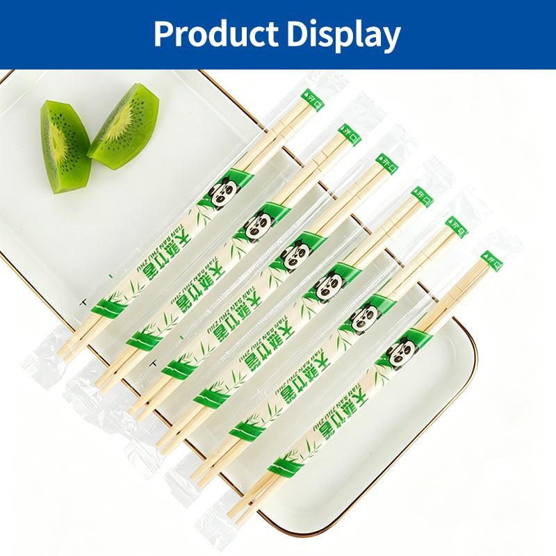 [SG-Packing]  50 Pairs Individually Wrapped Disposable Bamboo Chopsticks Natural Eco-Friendly Panda Packed Wooden Chopsticks for Restaurant Takeaway Party
